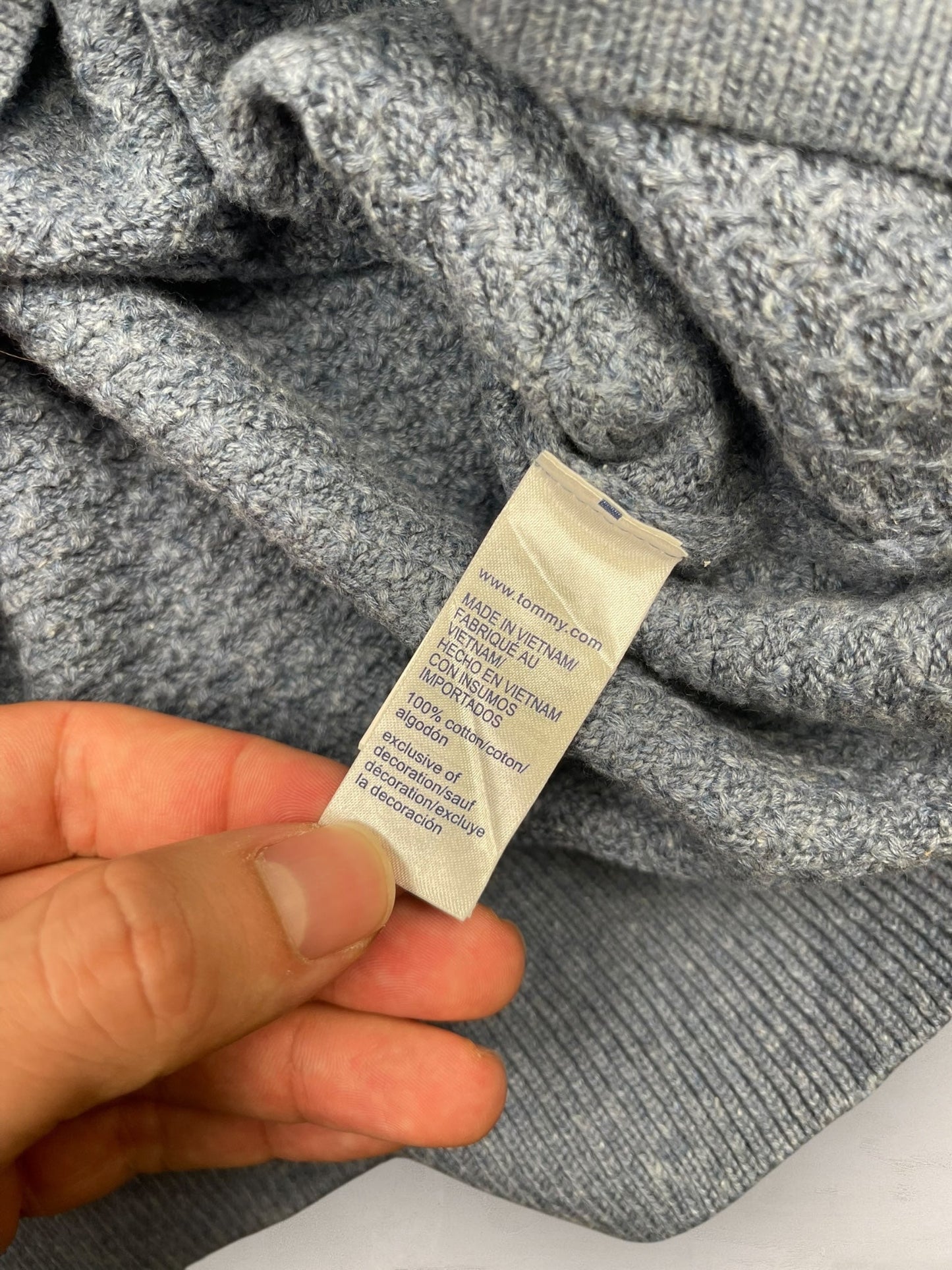 1/4 zip Homme Tommy Hilfiger Gris L Ref:3696 - Gris - L - amifrip