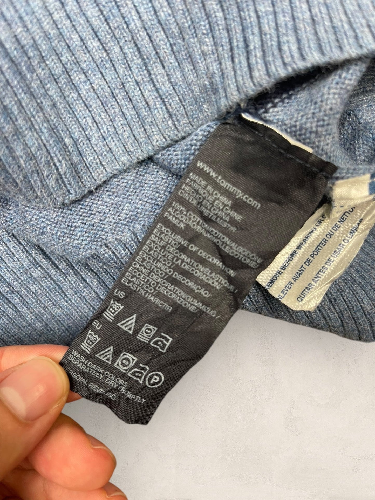 1/4 zip Homme Tommy Hilfiger Gris M Ref:3622 - Gris - M - amifrip