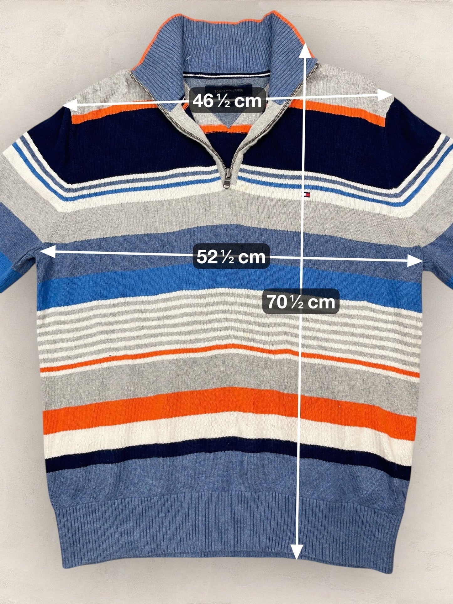1/4 zip Homme Tommy Hilfiger Gris M Ref:3622 - Gris - M - amifrip