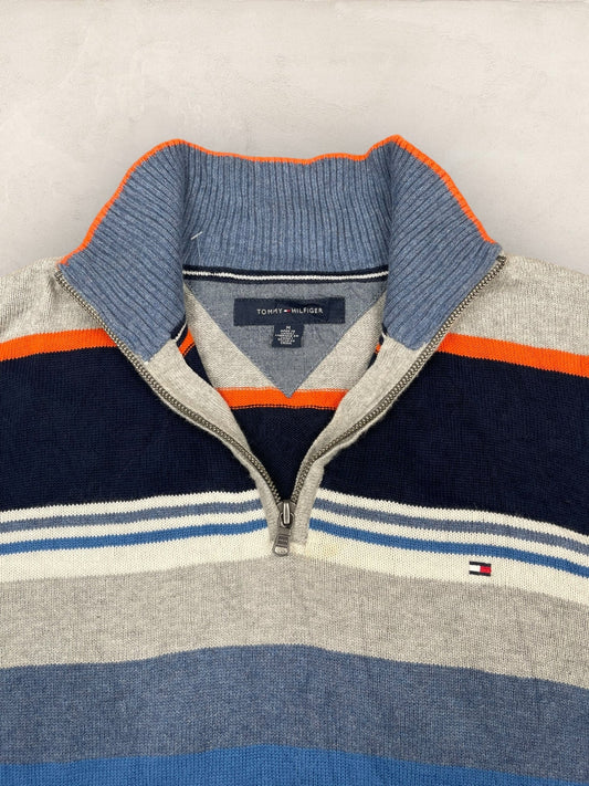 1/4 zip Homme Tommy Hilfiger Gris M Ref:3622 - Gris - M - amifrip