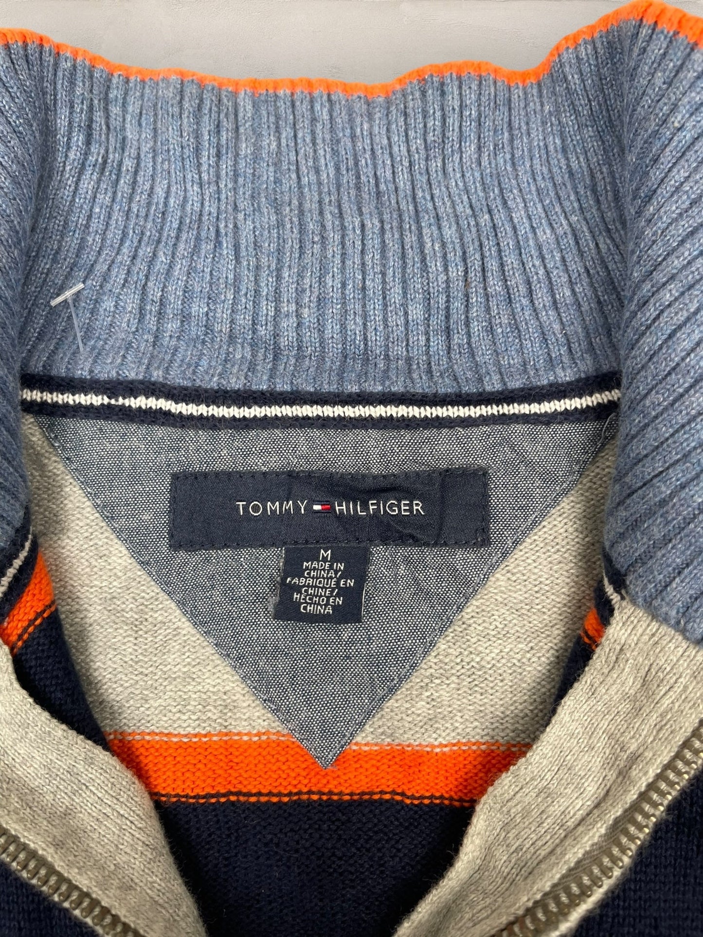 1/4 zip Homme Tommy Hilfiger Gris M Ref:3622 - Gris - M - amifrip