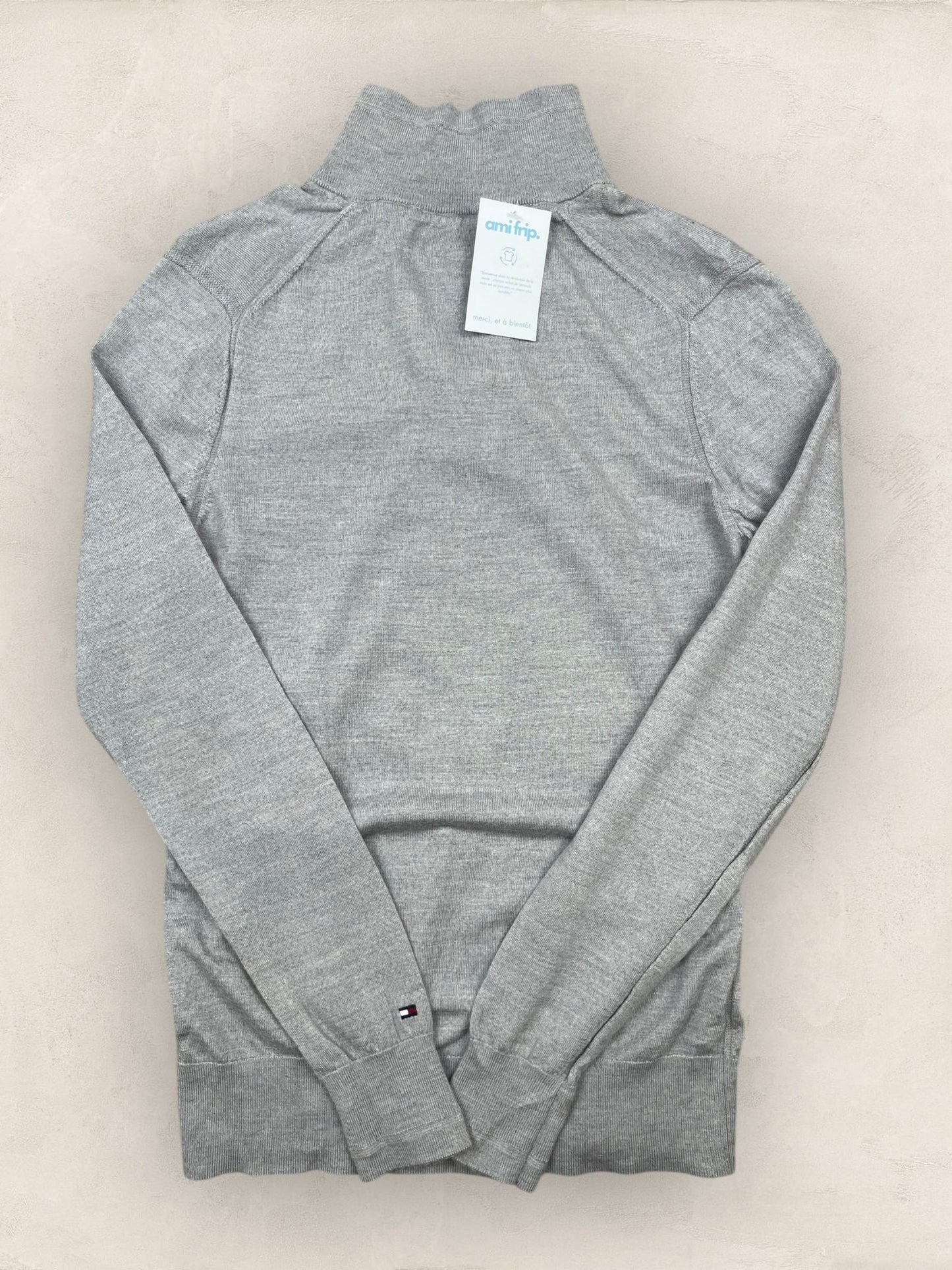1/4 zip Homme Tommy Hilfiger Gris M Ref:3633 - Gris - M - amifrip