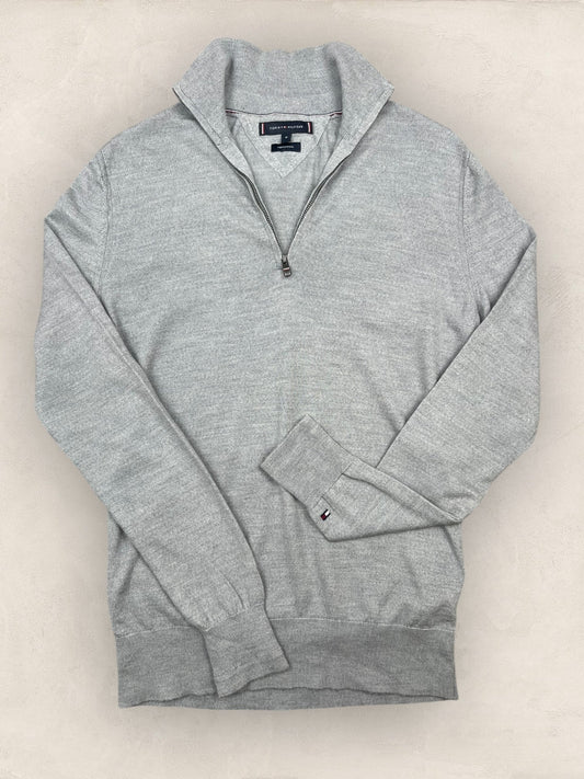 1/4 zip Homme Tommy Hilfiger Gris M Ref:3633 - Gris - M - amifrip