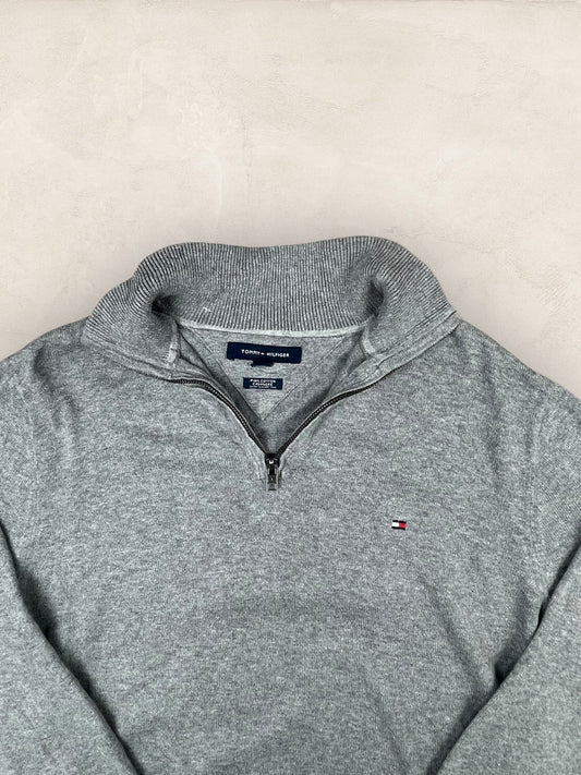 1/4 zip Homme Tommy Hilfiger Gris M Ref:3639 - Gris - M - amifrip