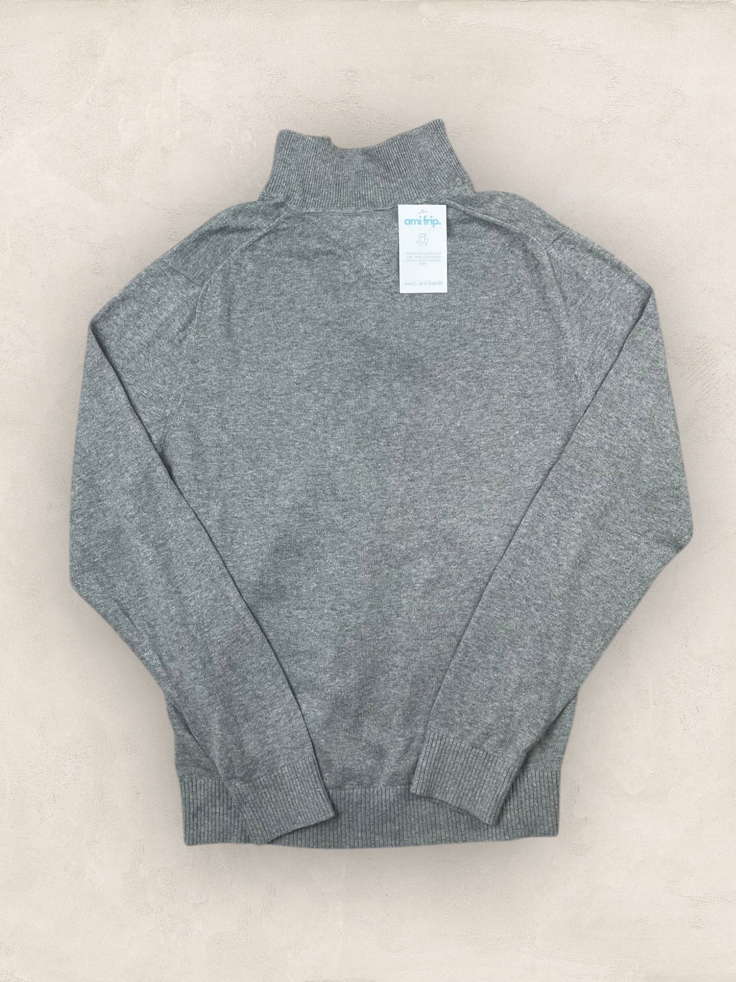 1/4 zip Homme Tommy Hilfiger Gris M Ref:3639 - Gris - M - amifrip