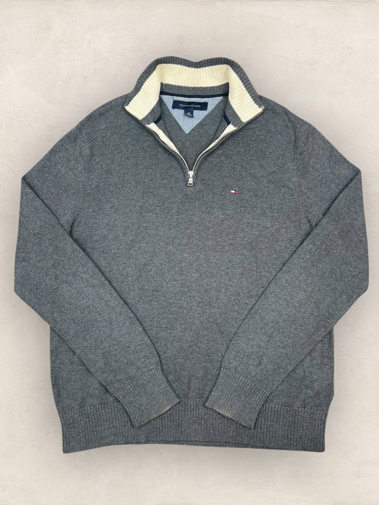 1/4 zip Homme Tommy Hilfiger Gris S Ref:3607 - Gris - S - amifrip