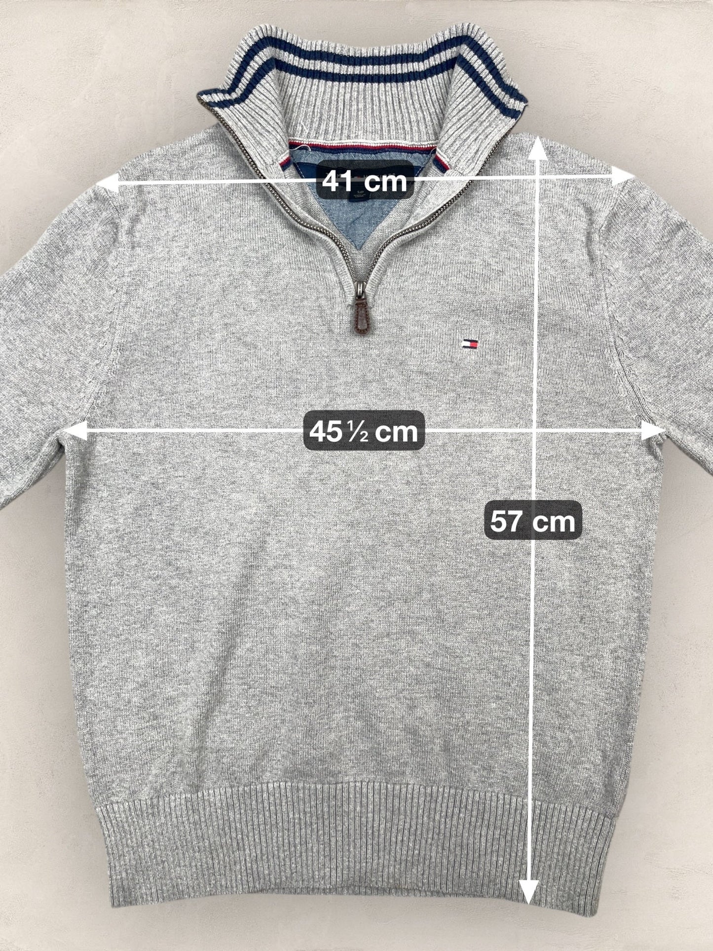 1/4 zip Homme Tommy Hilfiger Gris S Ref:3617 - Gris - S - amifrip