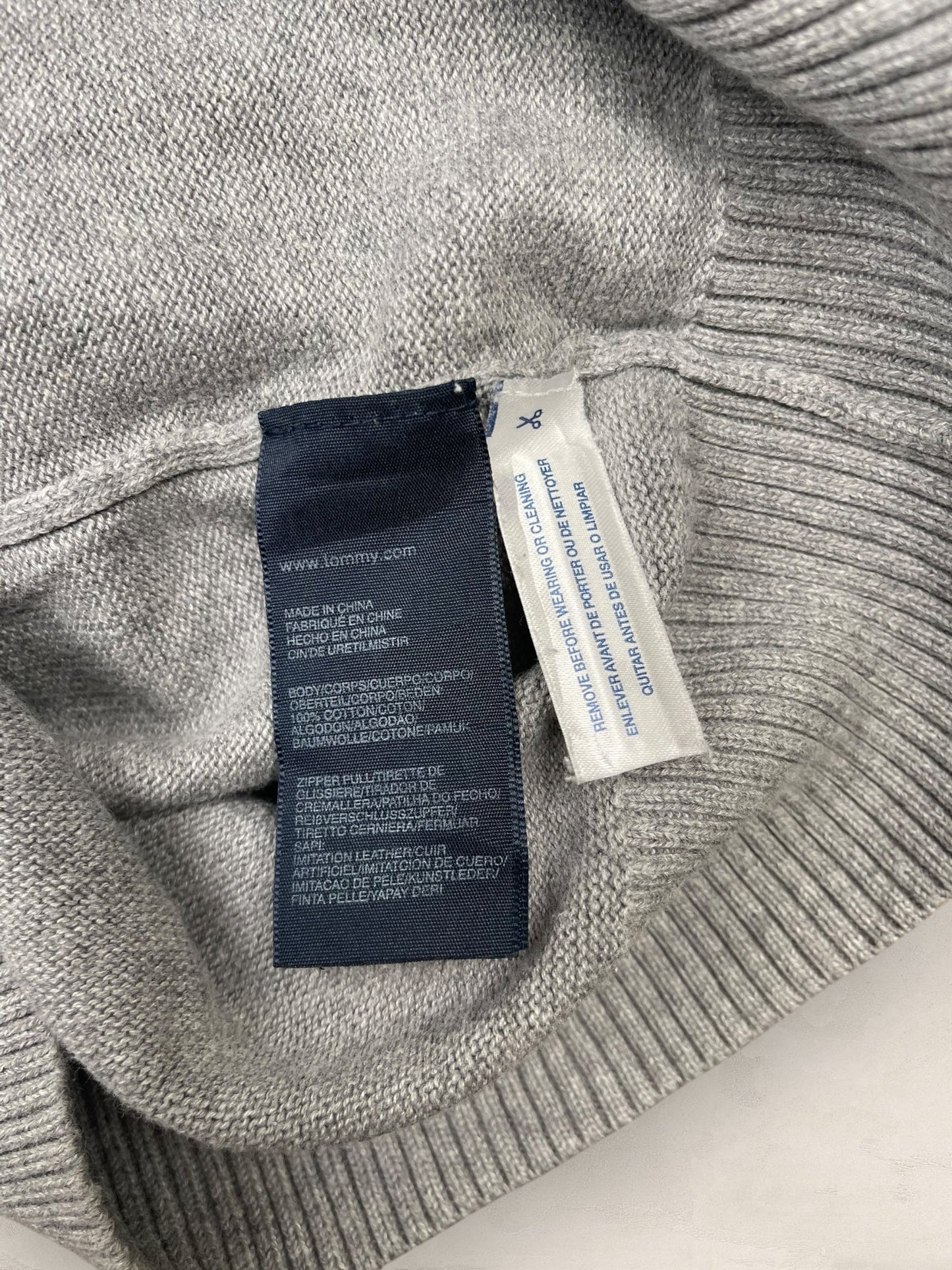 1/4 zip Homme Tommy Hilfiger Gris S Ref:3617 - Gris - S - amifrip