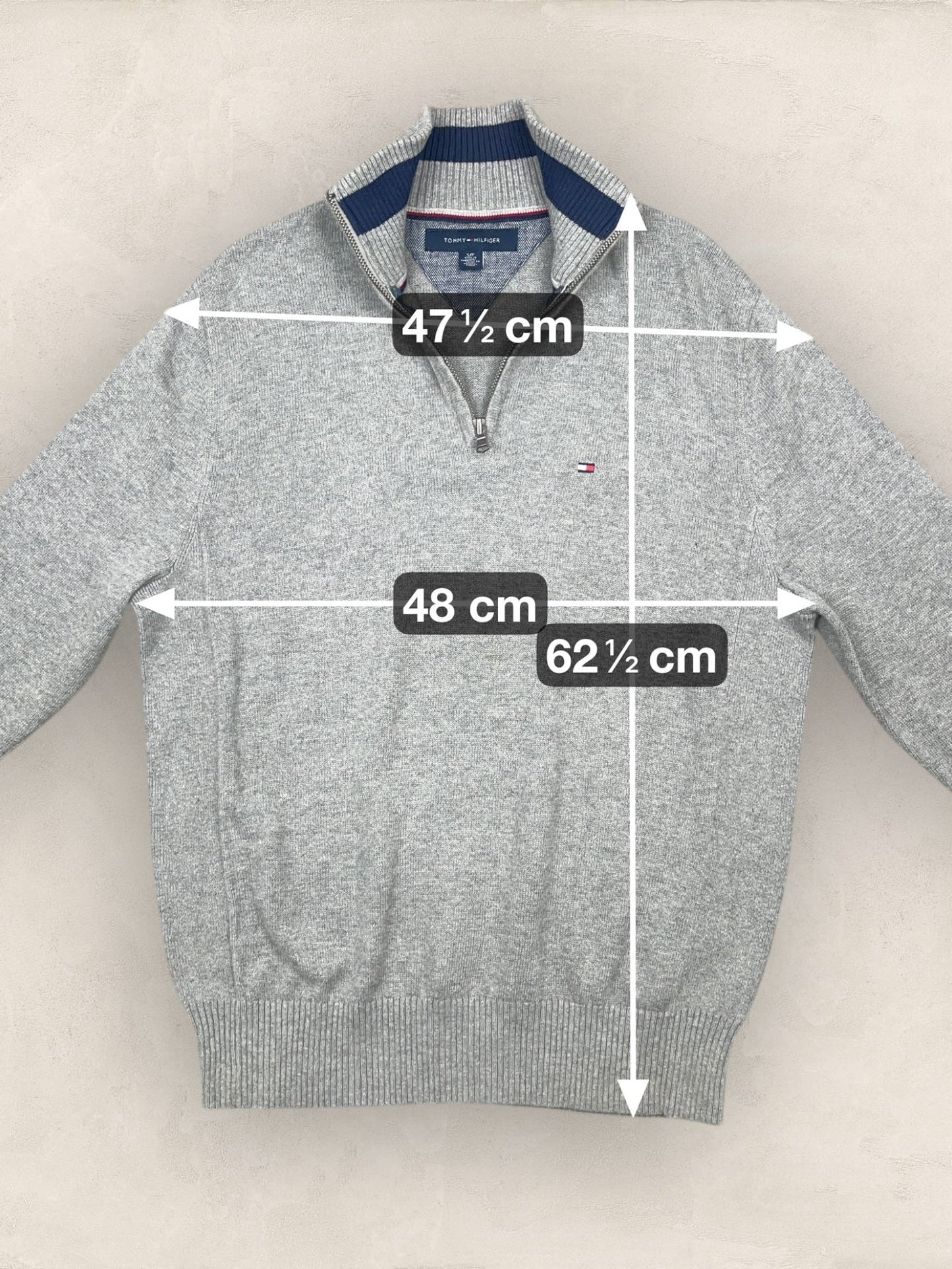 1/4 zip Homme Tommy Hilfiger Gris S Ref:3657 - Gris - S - amifrip
