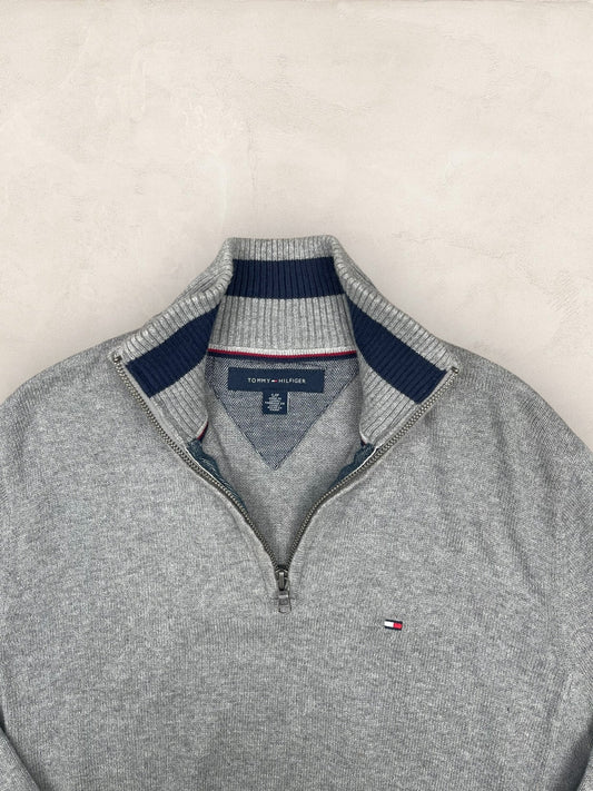 1/4 zip Homme Tommy Hilfiger Gris S Ref:3657 - Gris - S - amifrip