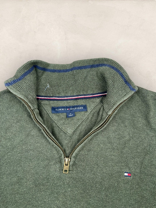 1/4 zip Homme Tommy Hilfiger Kaki M Ref:3619 - Kaki - M - amifrip