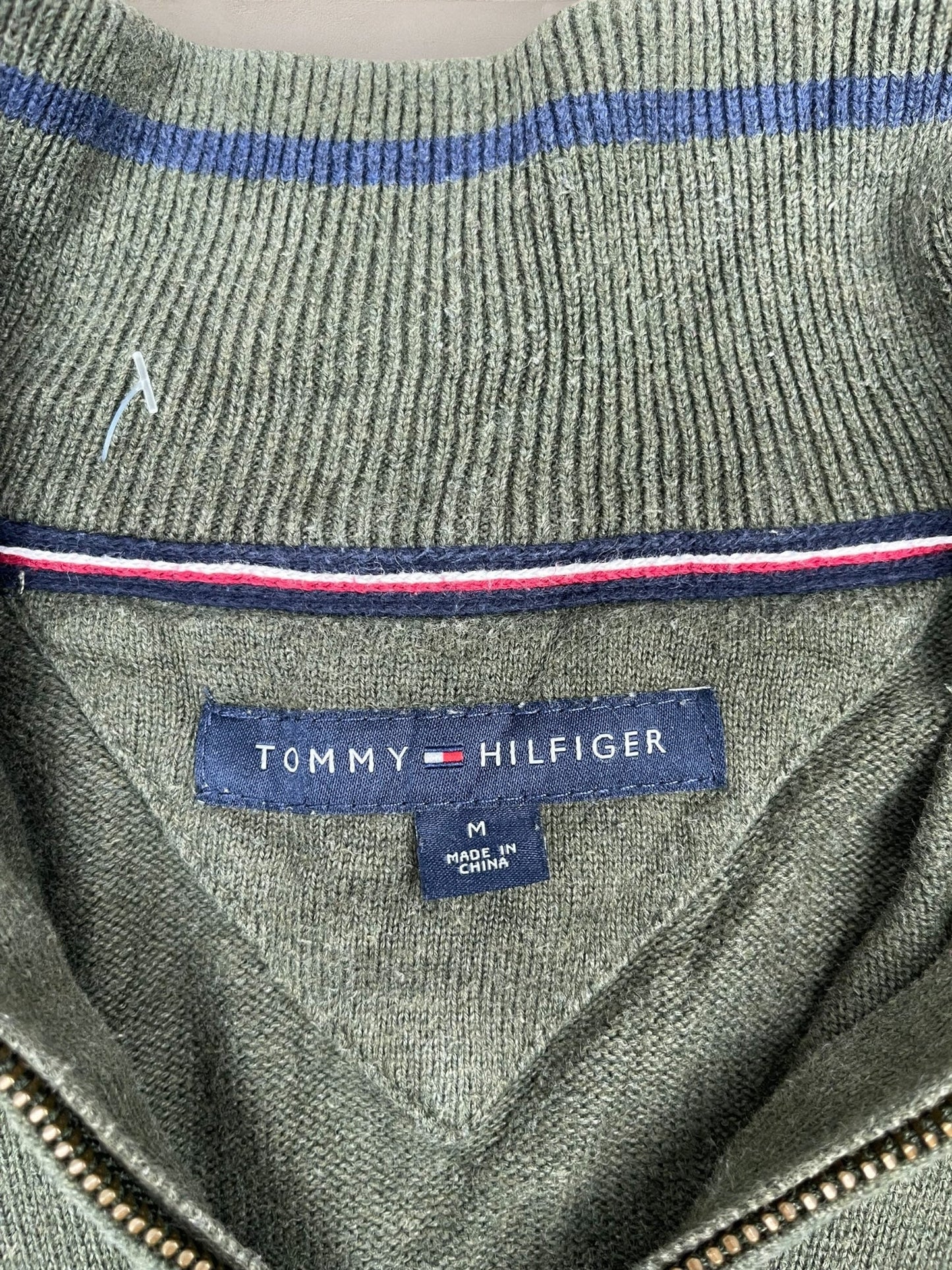 1/4 zip Homme Tommy Hilfiger Kaki M Ref:3619 - Kaki - M - amifrip