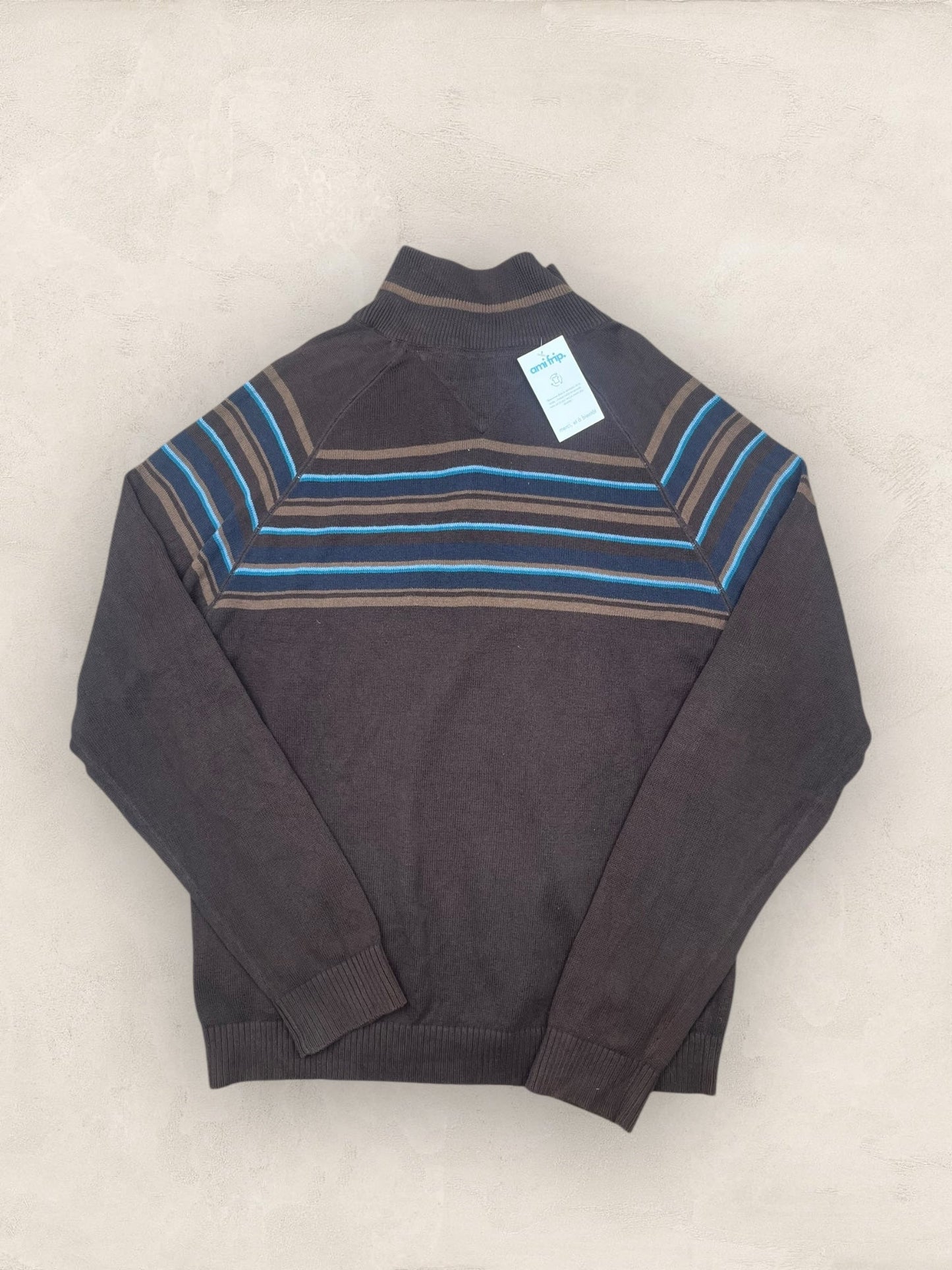 1/4 zip Homme Tommy Hilfiger Marron L Ref:3649 - Marron - L - amifrip