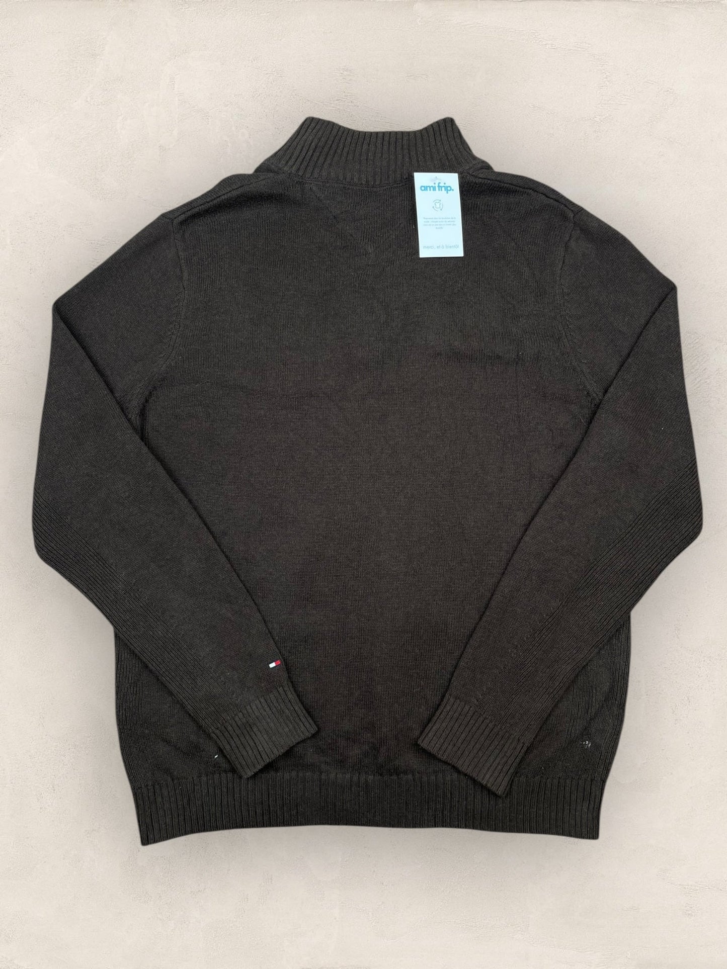 1/4 zip Homme Tommy Hilfiger Marron L Ref:3683 - Marron - L - amifrip