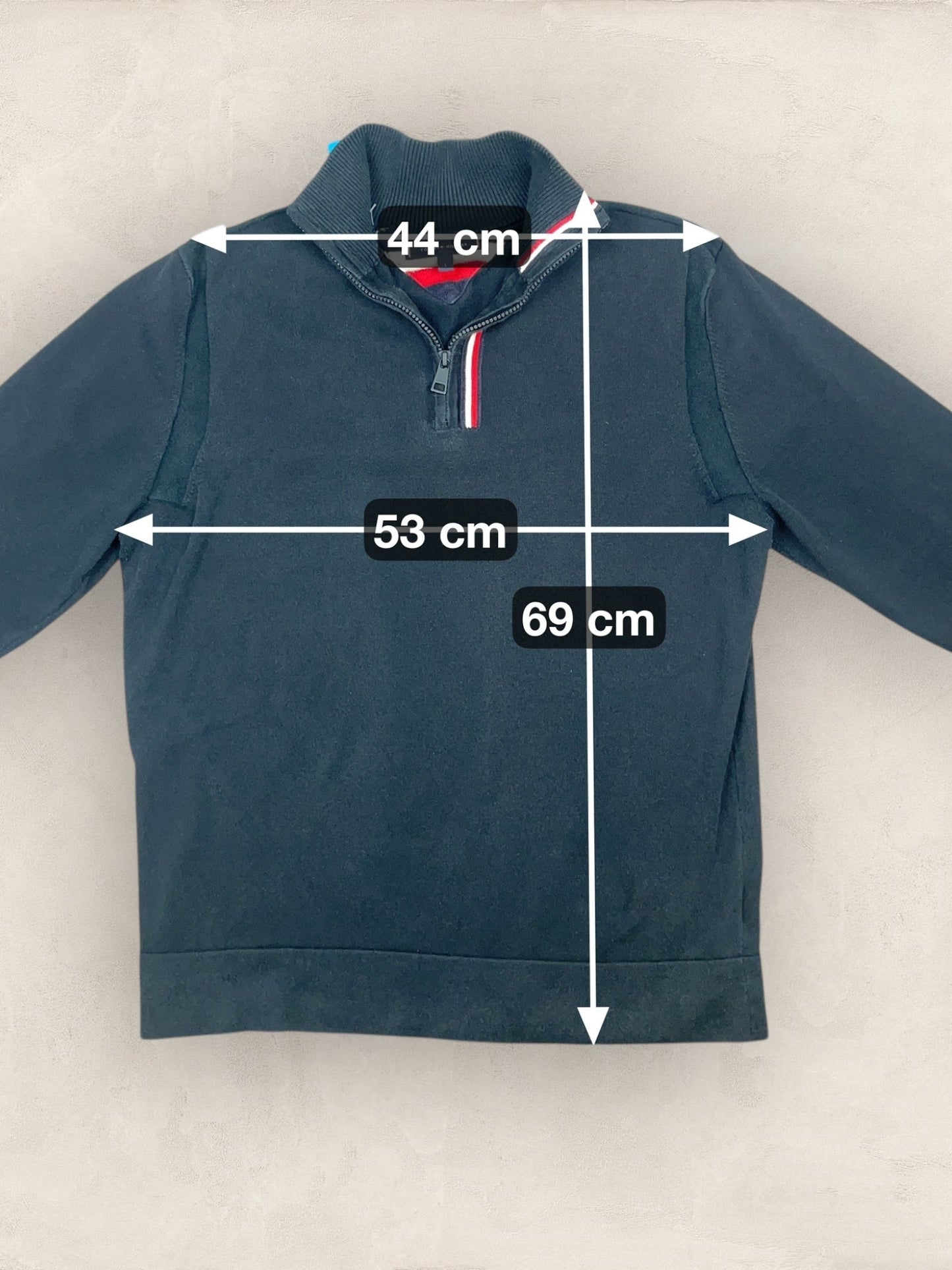 1/4 zip Homme Tommy Hilfiger Noir L Ref:3654 - Noir - L - amifrip