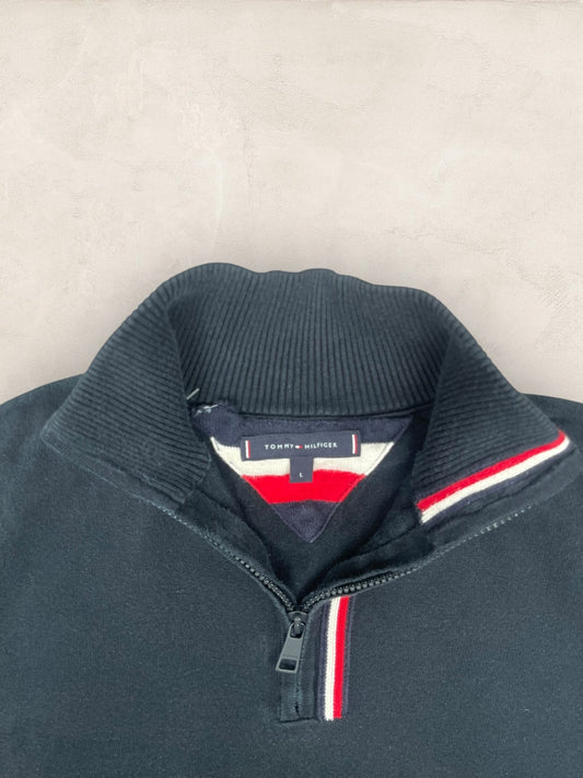 1/4 zip Homme Tommy Hilfiger Noir L Ref:3654 - Noir - L - amifrip