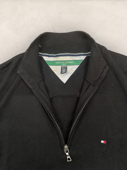 1/4 zip Homme Tommy Hilfiger Noir L Ref:3678 - Noir - L - amifrip