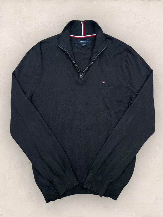 1/4 zip Homme Tommy Hilfiger Noir L Ref:3691 - Noir - L - amifrip