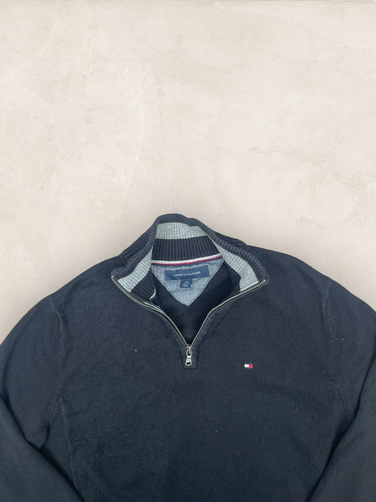 1/4 zip Homme Tommy Hilfiger Noir M Ref:3668 - Noir - M - amifrip