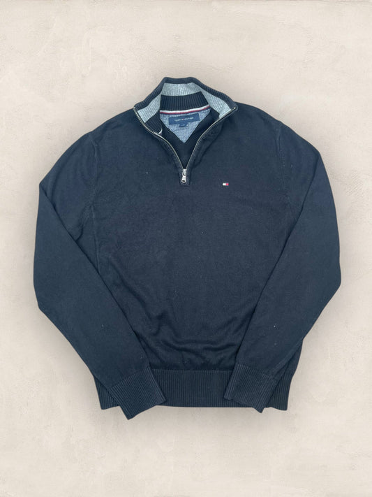 1/4 zip Homme Tommy Hilfiger Noir M Ref:3668 - Noir - M - amifrip