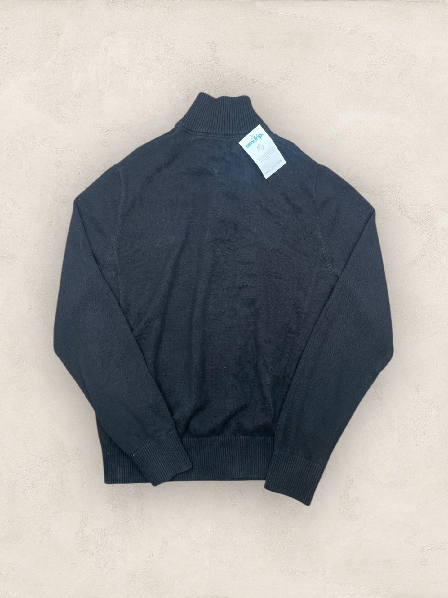 1/4 zip Homme Tommy Hilfiger Noir M Ref:3668 - Noir - M - amifrip