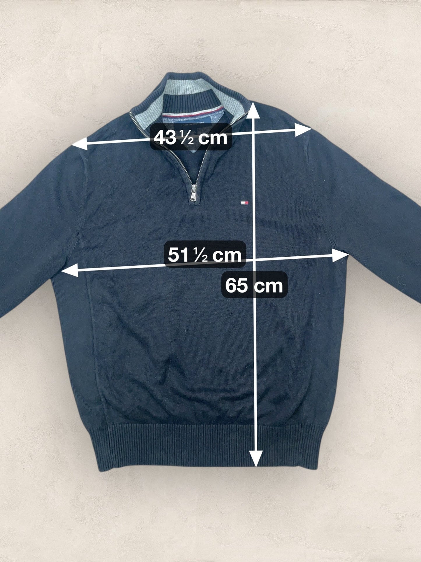 1/4 zip Homme Tommy Hilfiger Noir M Ref:3668 - Noir - M - amifrip