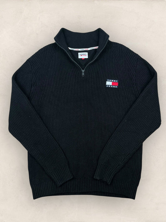 1/4 zip Homme Tommy Hilfiger Noir M Ref:3699 - Noir - M - amifrip