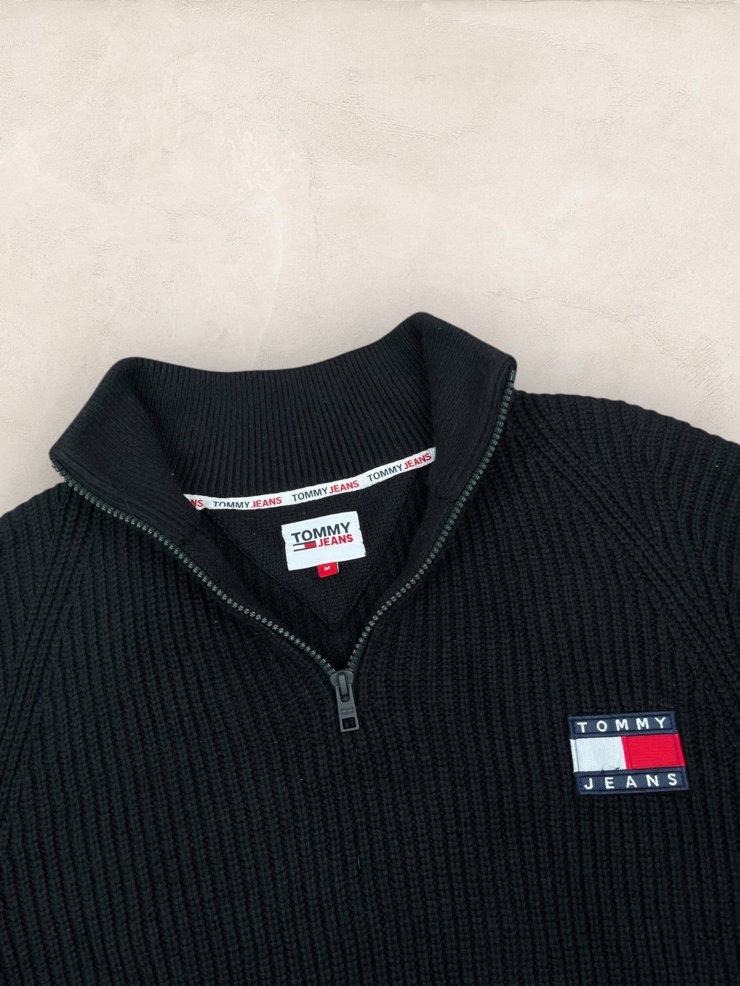 1/4 zip Homme Tommy Hilfiger Noir M Ref:3699 - Noir - M - amifrip