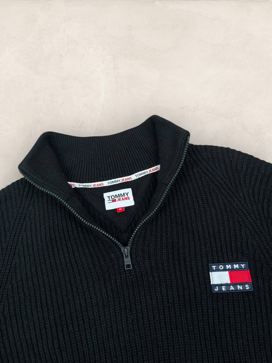 1/4 zip Homme Tommy Hilfiger Noir M Ref:3699 - Noir - M - amifrip