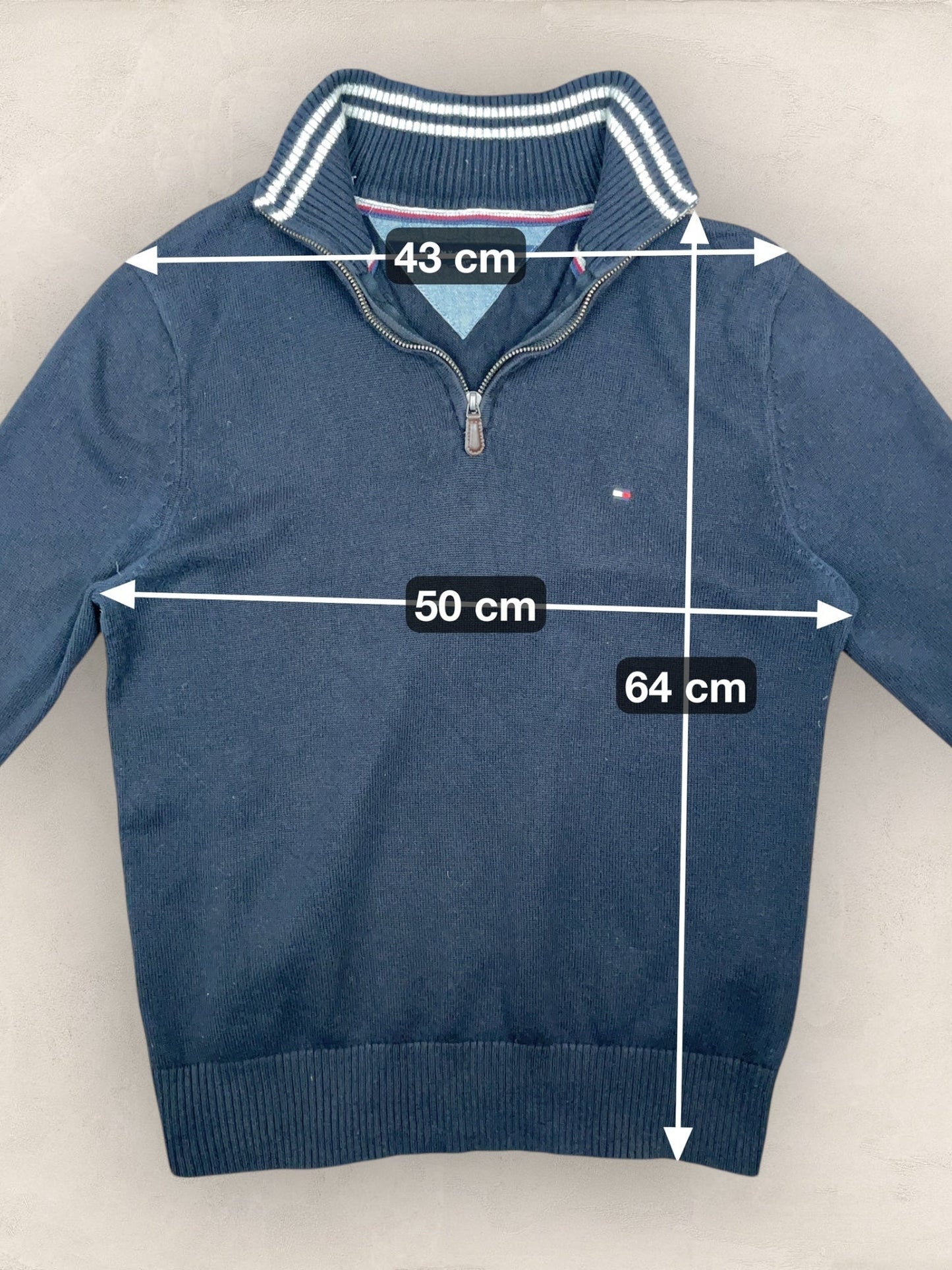 1/4 zip Homme Tommy Hilfiger Noir S Ref:3625 - Noir - S - amifrip