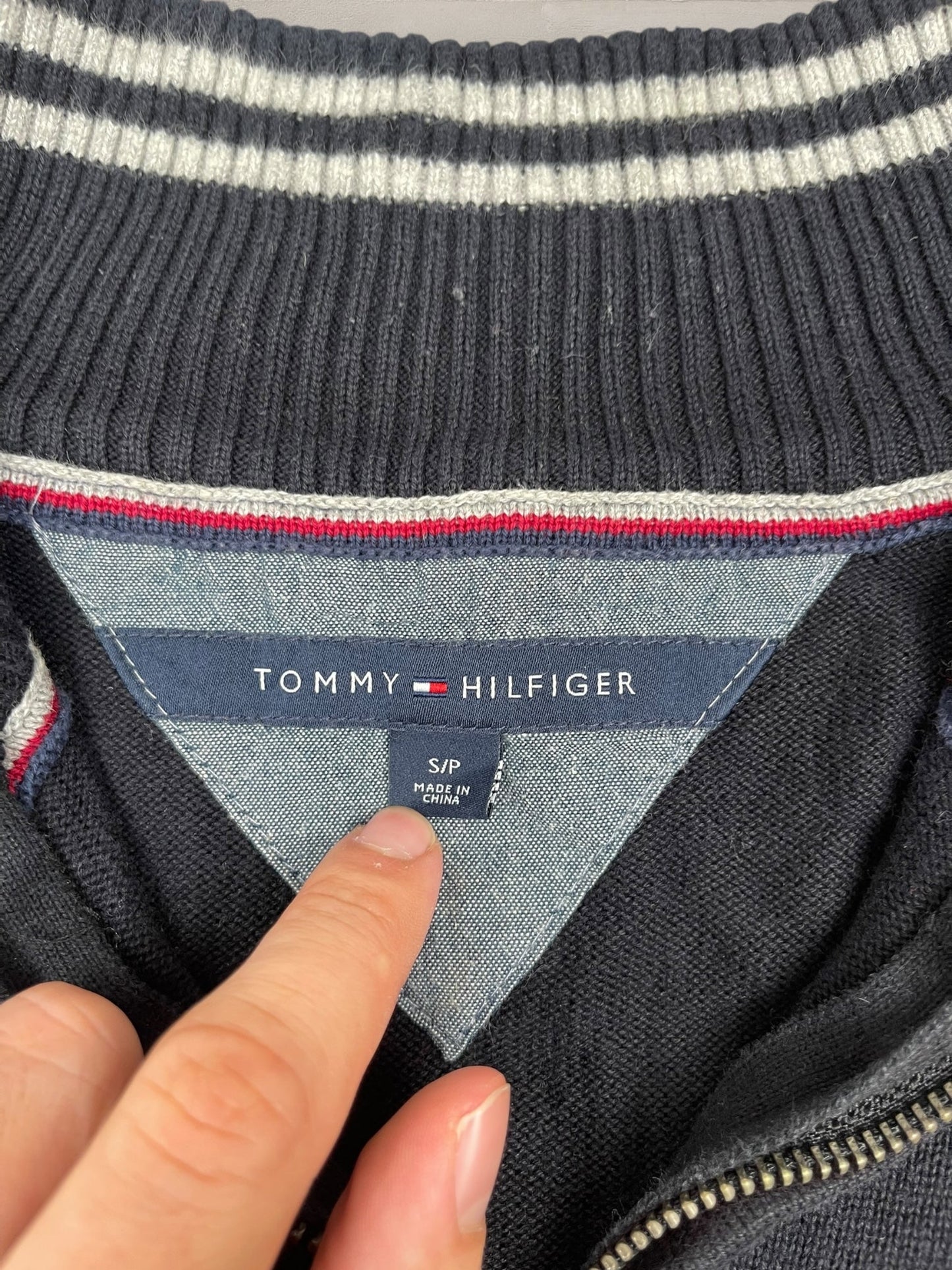 1/4 zip Homme Tommy Hilfiger Noir S Ref:3625 - Noir - S - amifrip
