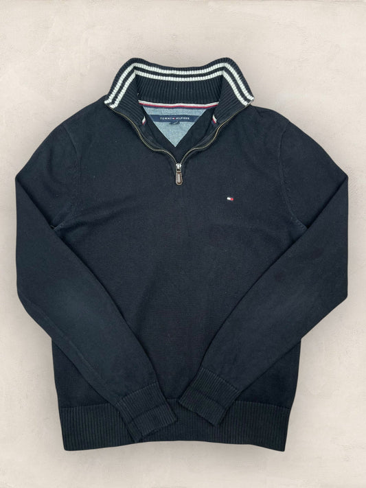 1/4 zip Homme Tommy Hilfiger Noir S Ref:3625 - Noir - S - amifrip