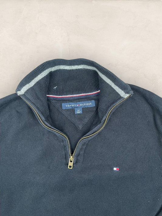 1/4 zip Homme Tommy Hilfiger Noir S Ref:3637 - Noir - S - amifrip