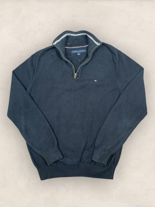 1/4 zip Homme Tommy Hilfiger Noir S Ref:3637 - Noir - S - amifrip