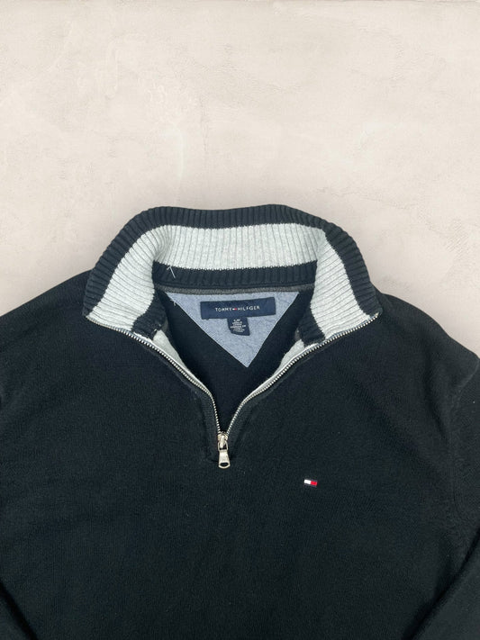1/4 zip Homme Tommy Hilfiger Noir S Ref:3642 - Noir - S - amifrip