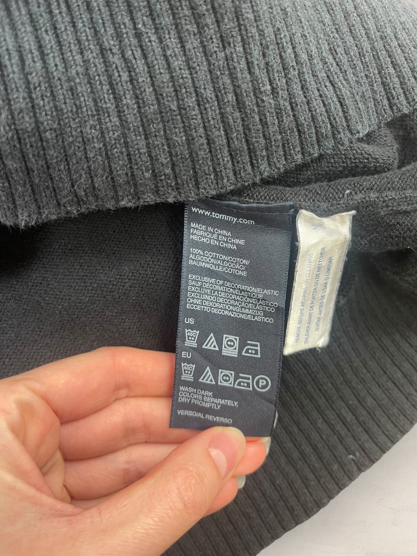 1/4 zip Homme Tommy Hilfiger Noir S Ref:3642 - Noir - S - amifrip