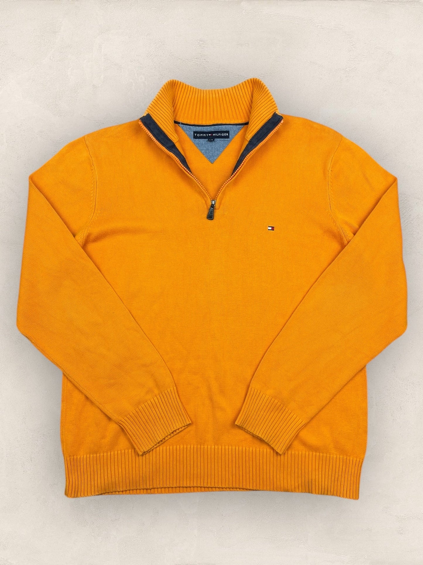 1/4 zip Homme Tommy Hilfiger Orange L Ref:3697 - Orange - L - amifrip