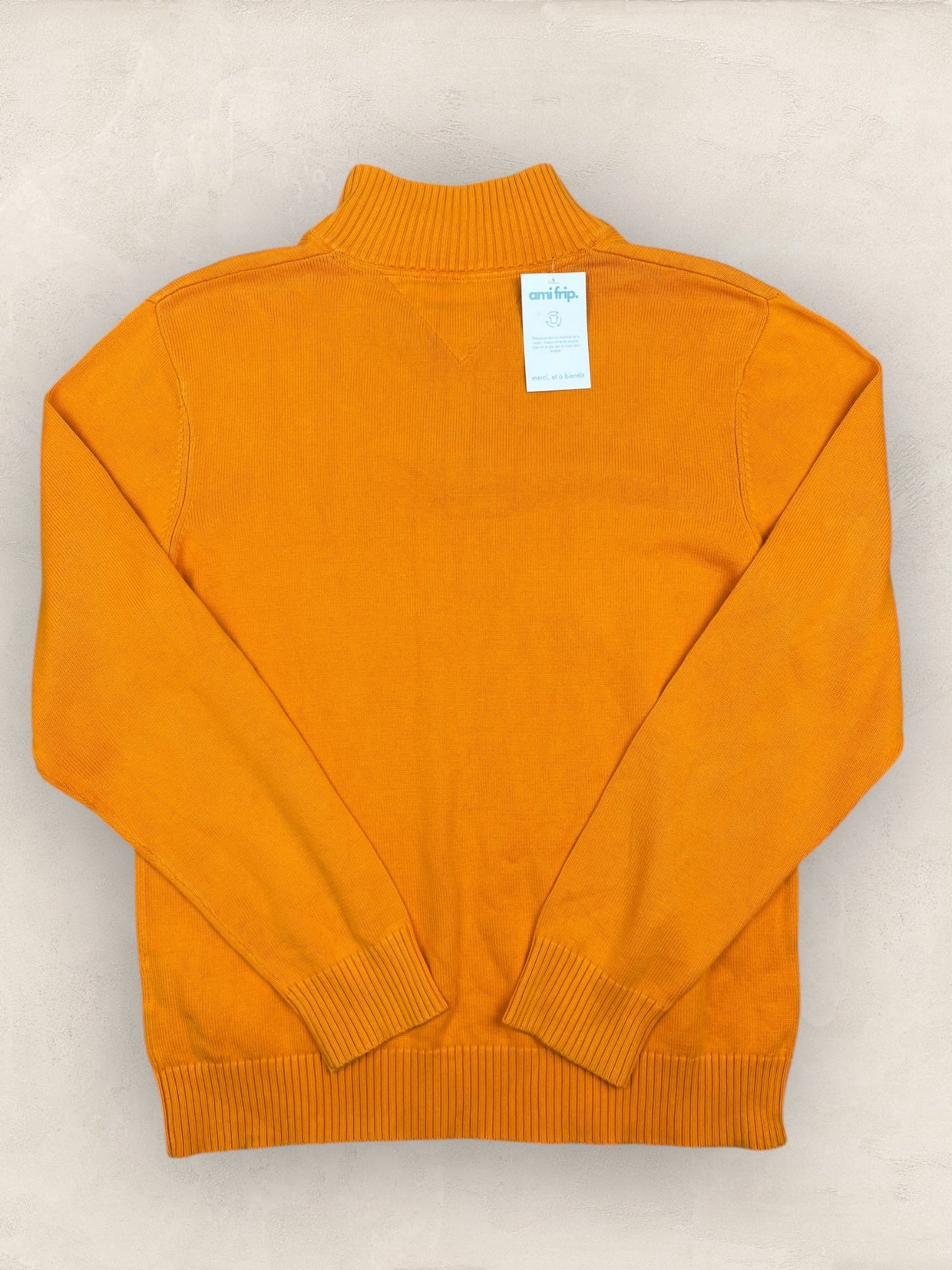 1/4 zip Homme Tommy Hilfiger Orange L Ref:3697 - Orange - L - amifrip