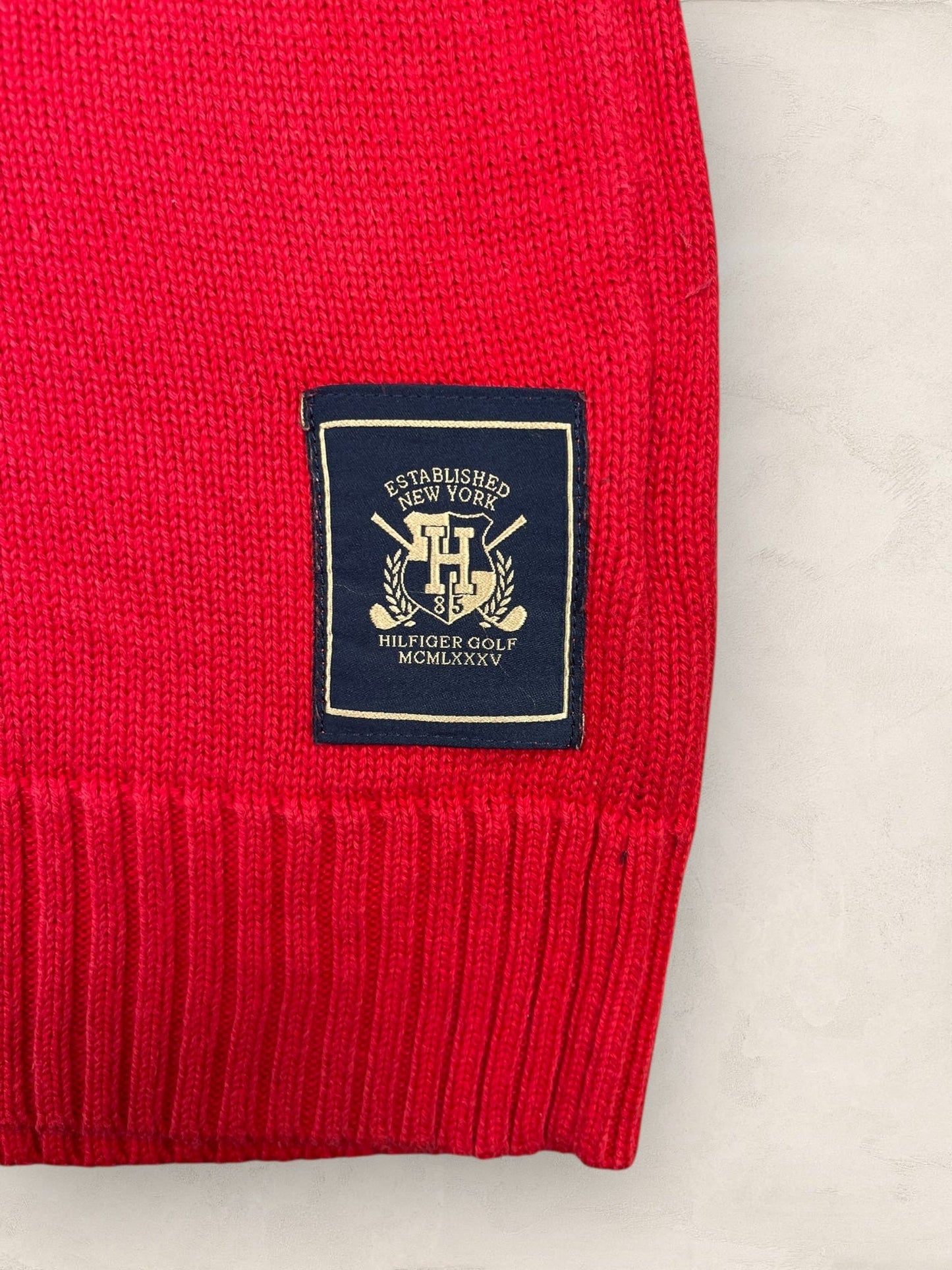 1/4 zip Homme Tommy Hilfiger Rouge M Ref:3626 - Rouge - M - amifrip