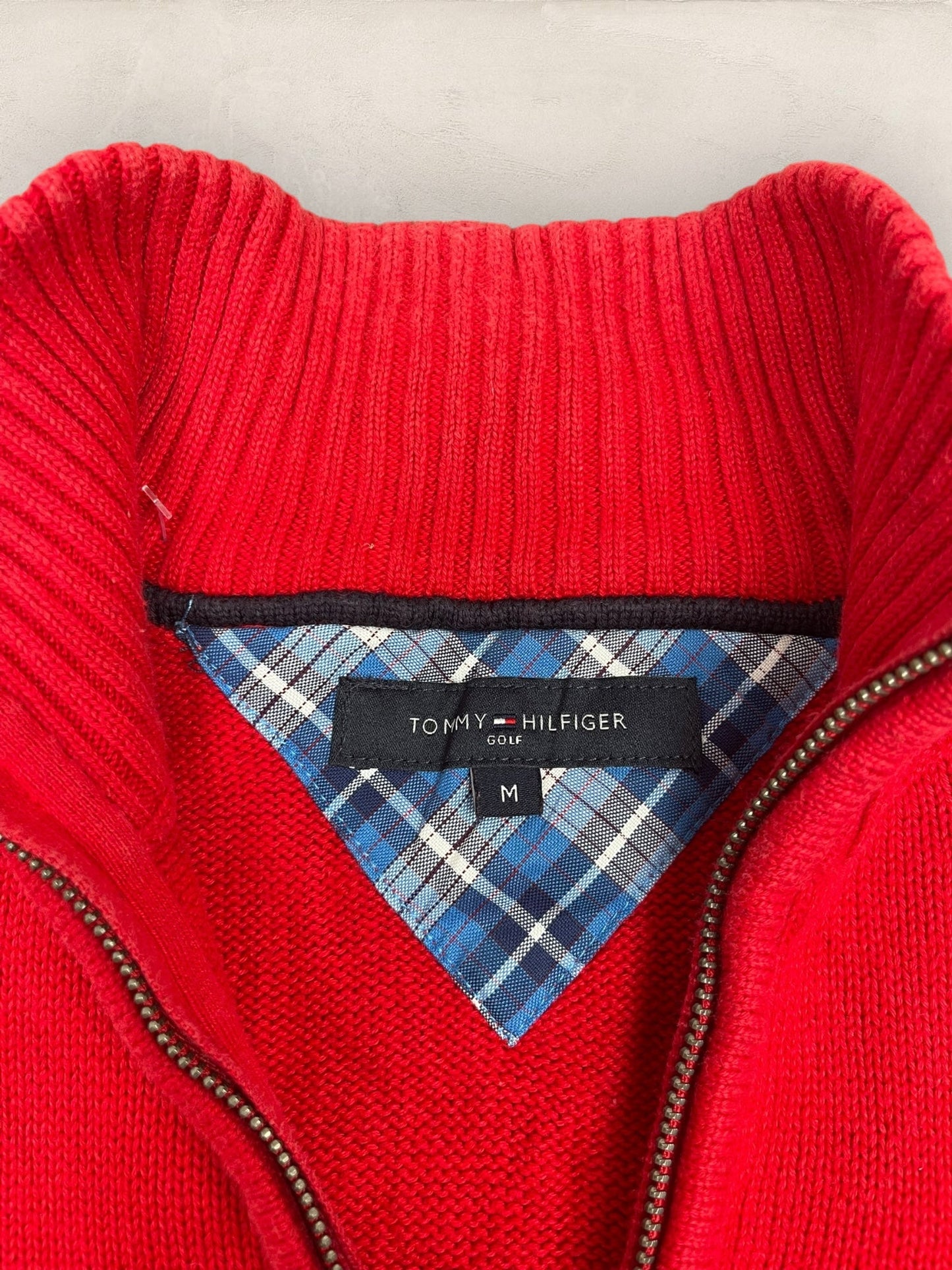 1/4 zip Homme Tommy Hilfiger Rouge M Ref:3626 - Rouge - M - amifrip