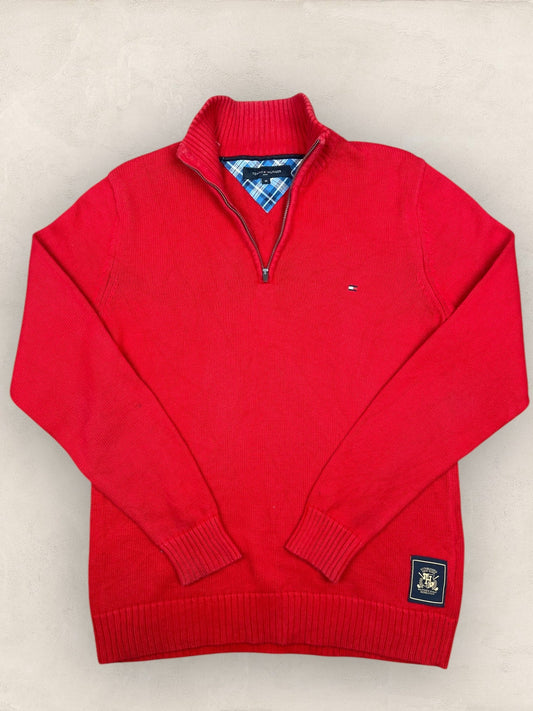 1/4 zip Homme Tommy Hilfiger Rouge M Ref:3626 - Rouge - M - amifrip