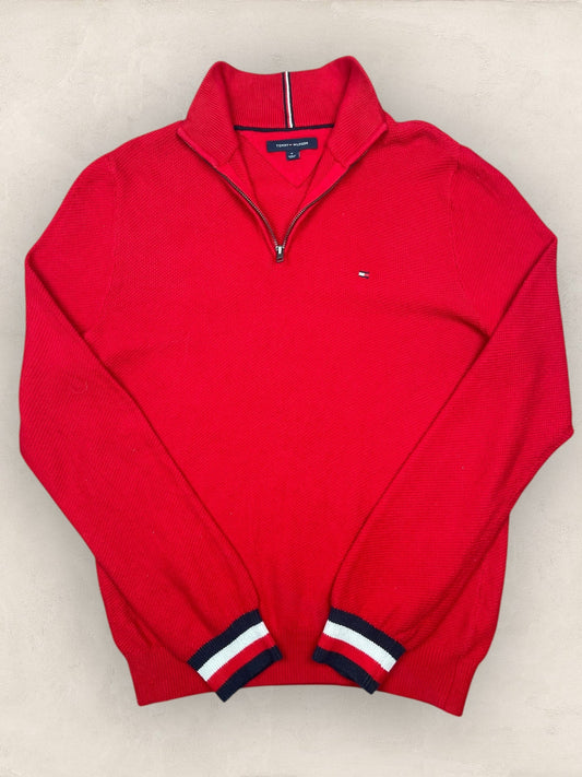 1/4 zip Homme Tommy Hilfiger Rouge M Ref:3684 - Rouge - M - amifrip