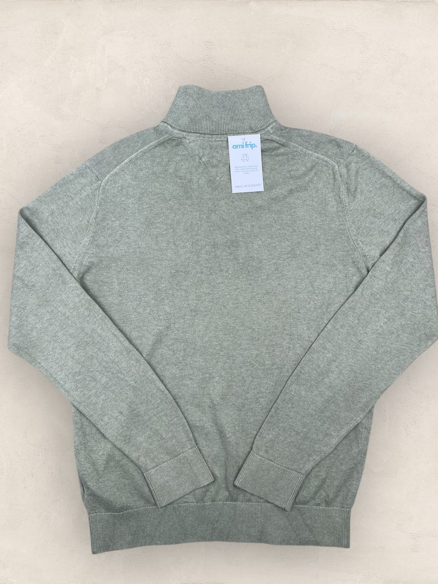 1/4 zip Homme Tommy Hilfiger Vert M Ref:3629 - Vert - M - amifrip