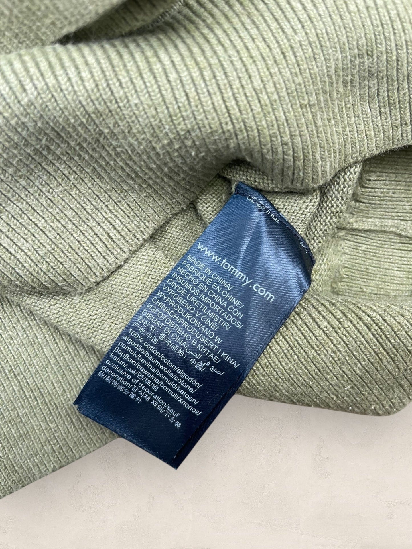 1/4 zip Homme Tommy Hilfiger Vert M Ref:3629 - Vert - M - amifrip