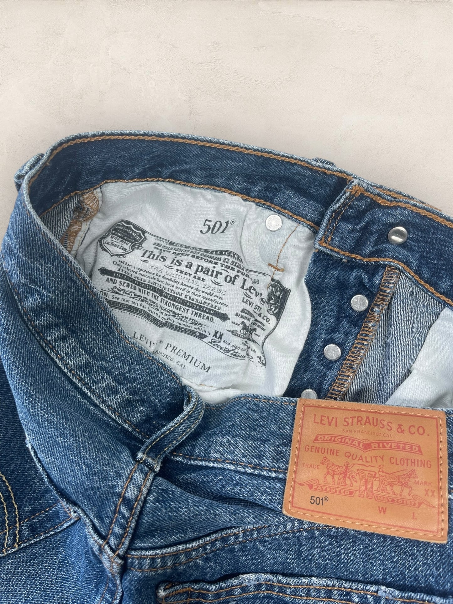 Short Levi’s Bleu W25 Femme Ref: 2749
