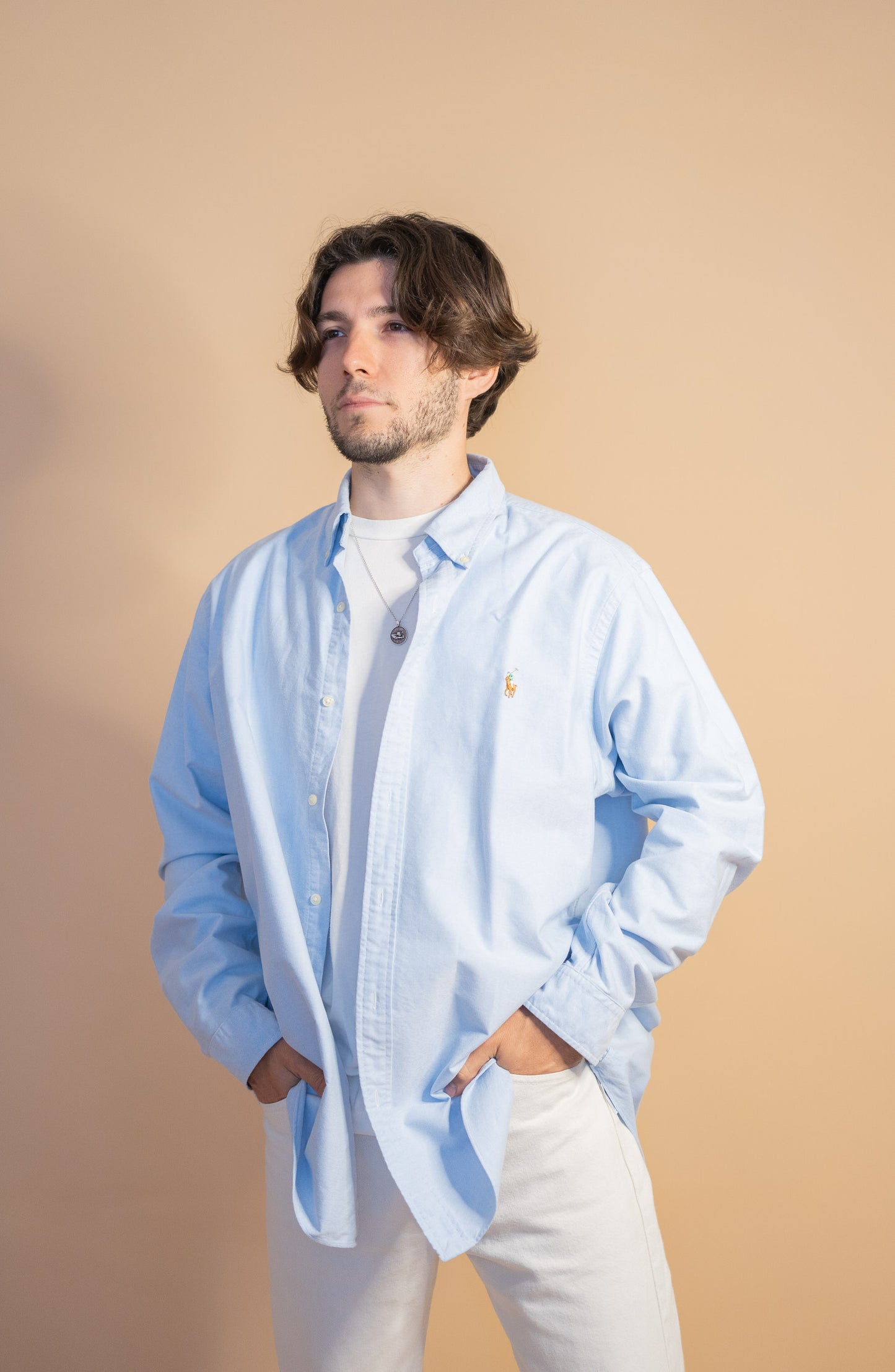 Chemise Bleu Ralph Lauren Homme #1006