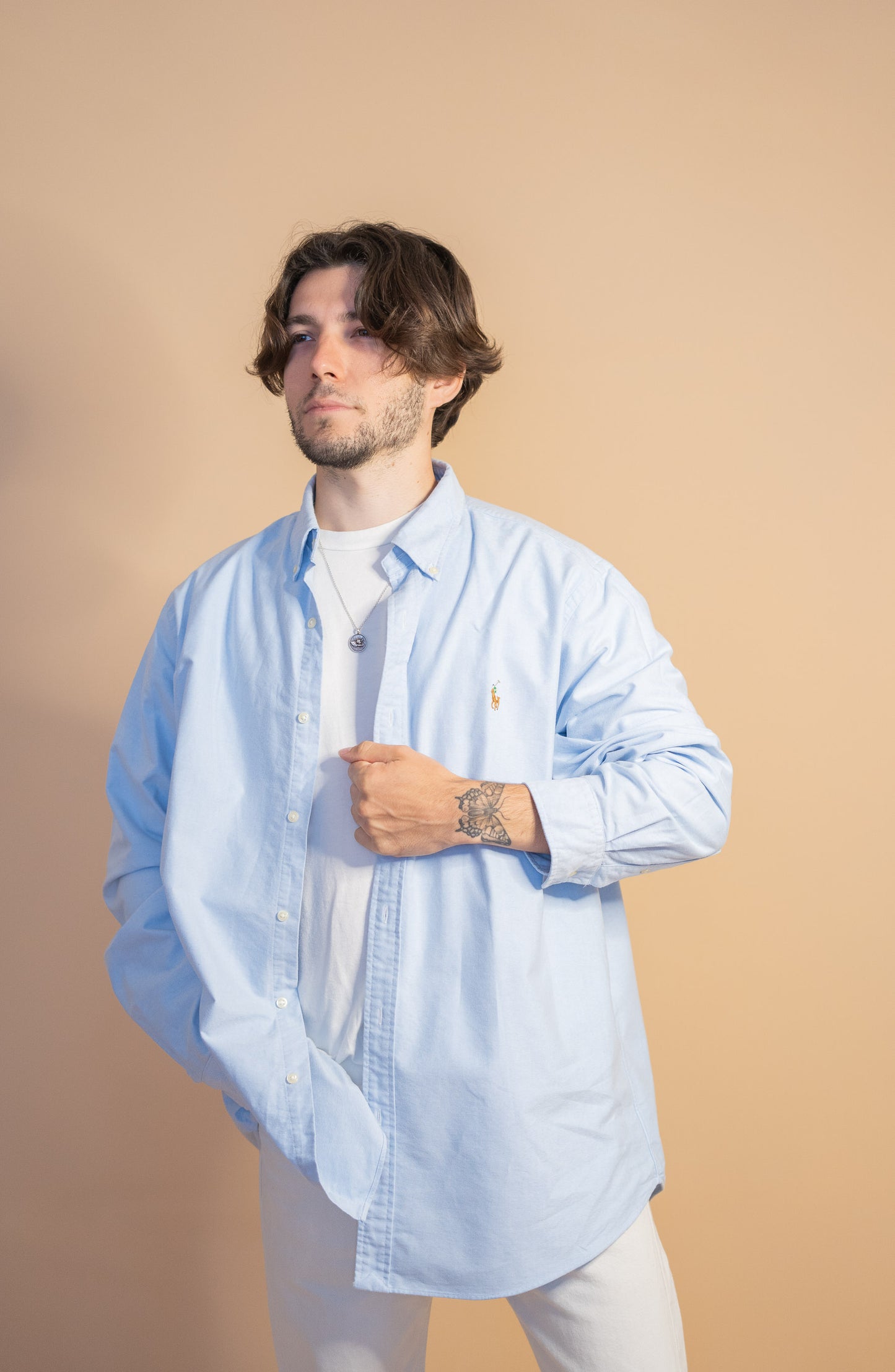 Chemise Bleu Ralph Lauren Homme #1006