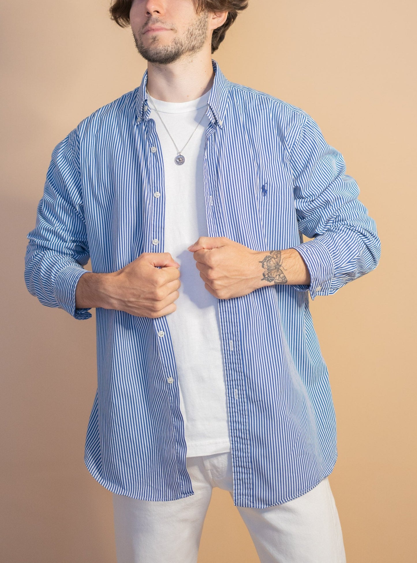 Chemise Bleu Ralph Lauren Homme #998