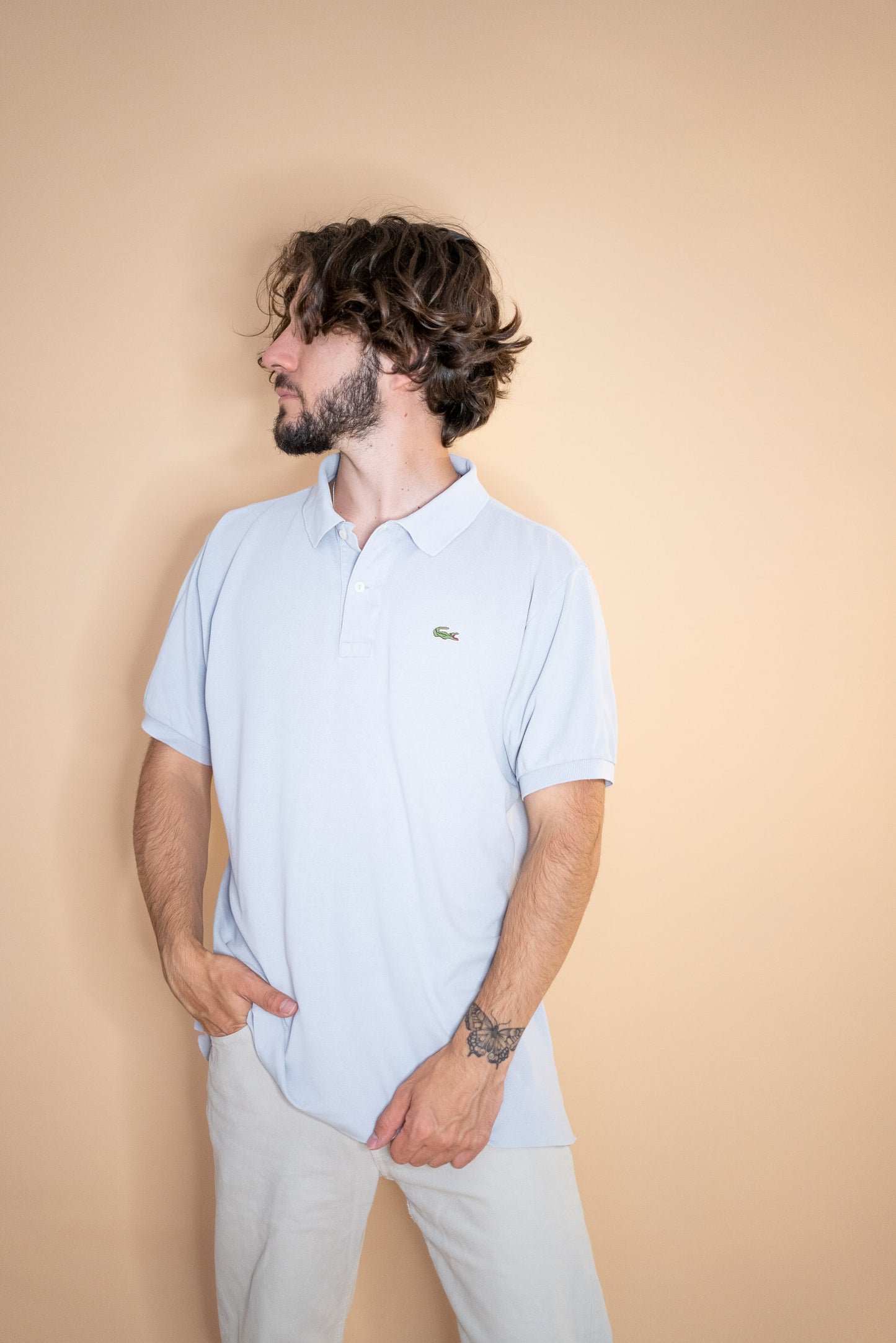 Polo Lacoste Gris #1195