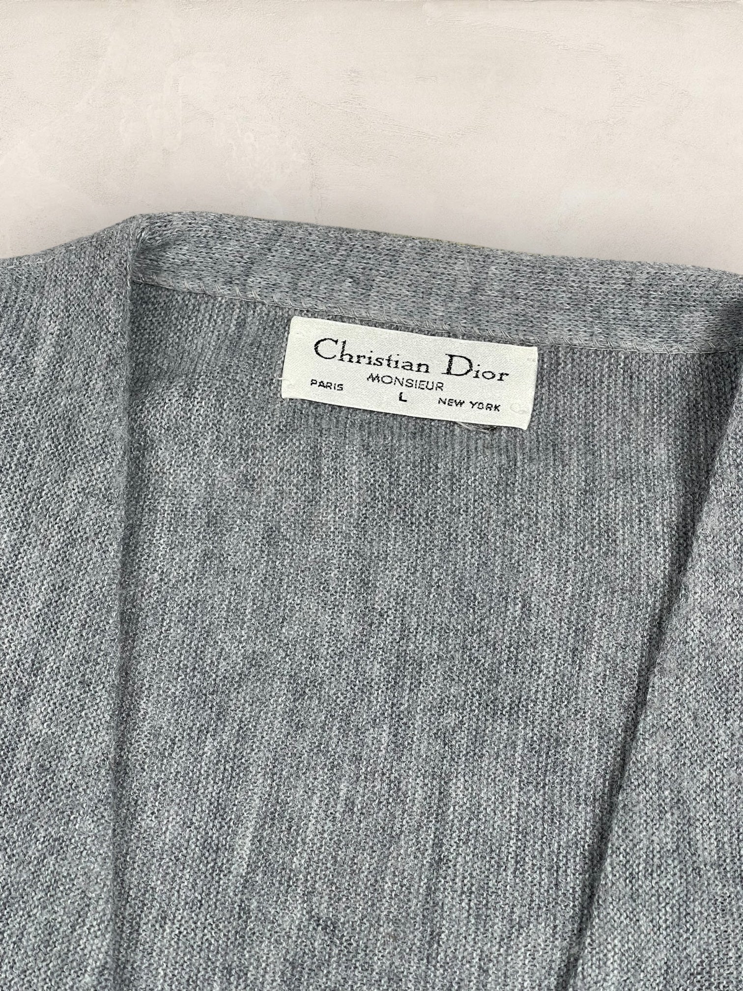 Cardigan Christian Dior Ref: 2525 - GRIS - L - amifrip - Friperie en ligne et vêtements vintage